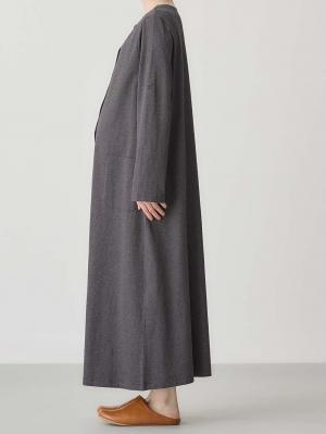 マタニティ パジャマ・ルームウェア|【防汚加工】【2WAY】綿100％前開き長袖ネグリジェ　マタニティ・授乳パジャマ【産後も長く着れる】