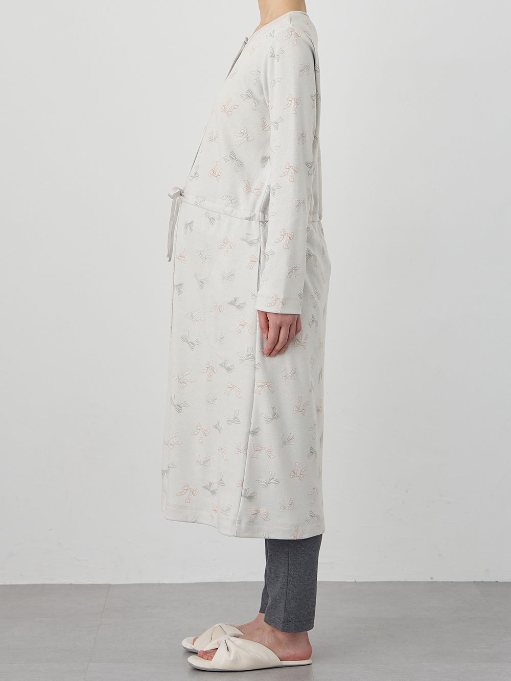 マタニティ パジャマ・ルームウェア|【親子コーデ可】リボン柄プリント２ＷＡＹパジャマ　マタニティ・授乳パジャマ【出産後も長く使える】