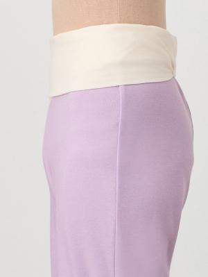 マタニティ パジャマ・ルームウェア|綿混やわらかスムース切替ギャザーパジャマ　マタニティ・授乳パジャマ【出産後も長く使える】