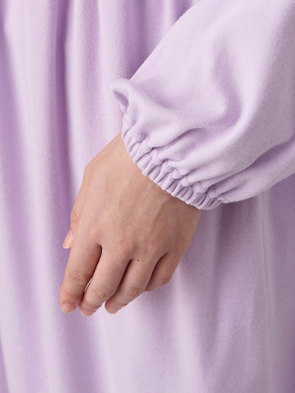 マタニティ パジャマ・ルームウェア|綿混やわらかスムース切替ギャザーパジャマ　マタニティ・授乳パジャマ【出産後も長く使える】