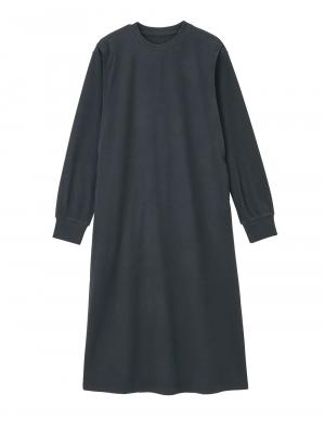 マタニティ ワンピース|ストレッチリブAラインワンピース　マタニティ・授乳服【出産後も長く使える】|チャコール