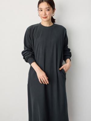 マタニティ ワンピース|ストレッチリブAラインワンピース　マタニティ・授乳服【出産後も長く使える】|チャコール