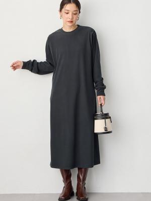 ストレッチリブAラインワンピース　マタニティ・授乳服【出産後も長く使える】10586