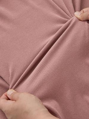 マタニティ ワンピース|ストレッチリブAラインワンピース　マタニティ・授乳服【出産後も長く使える】