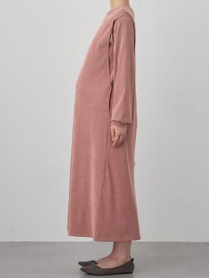 マタニティ ワンピース|ストレッチリブAラインワンピース　マタニティ・授乳服【出産後も長く使える】