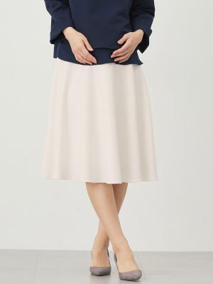 マタニティ スカート|ストレッチジョーゼットフレアスカート　マタニティ・産後【出産後も長く使える】|オフホワイト
