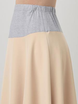 マタニティ スカート|ストレッチジョーゼットフレアスカート　マタニティ・産後【出産後も長く使える】