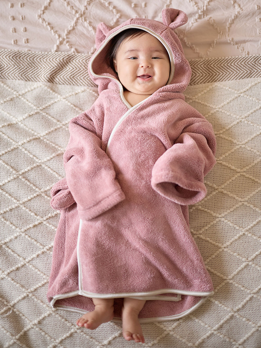 マタニティ パジャマ・ルームウェア|【親子コーデ】2WAYトート付き　バスタイム　4点セット　出産祝い　マタニティ・産後|ピンク