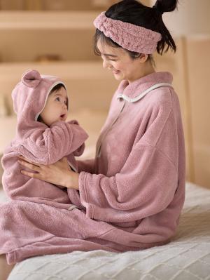 マタニティ パジャマ・ルームウェア|【親子コーデ】2WAYトート付き　バスタイム　4点セット　出産祝い　マタニティ・産後|ピンク
