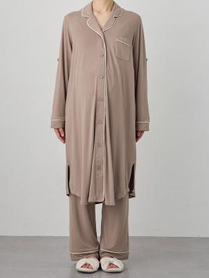 マタニティ パジャマ・ルームウェア|fairy（フェアリー）とろみらくちんパジャマ（サイドスリット開き）　マタニティ・授乳パジャマ【出産後も長く使える】