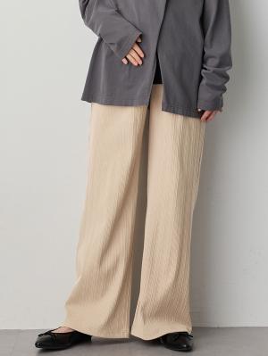 【2デザインから選べる】【ストレート・ワイド】らくちん綿混ストレッチリブパンツ　マタニティ・産後【出産後も長く使える】10591