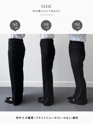 マタニティ パンツ|【2デザインから選べる】【ストレート・ワイド】らくちん綿混ストレッチリブパンツ　マタニティ・産後【出産後も長く使える】