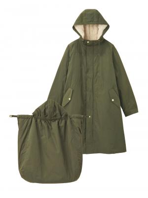 fairy（フェアリー）【あったか】【ダッカー付】フーデットママコート　マタニティ・産後服【出産後も長く使える】 10592