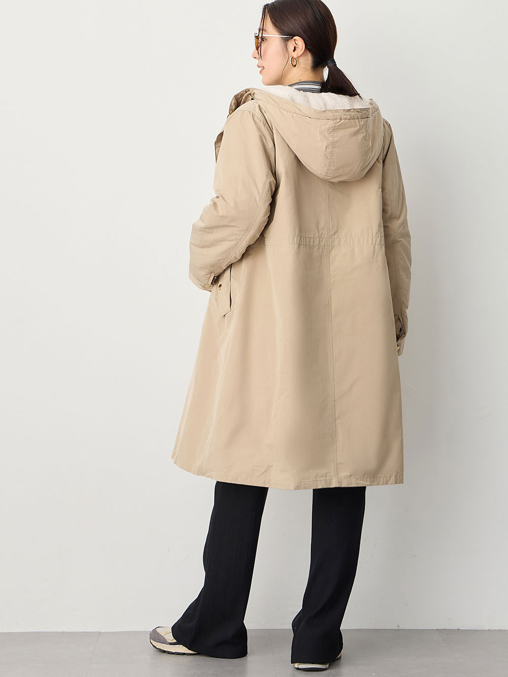ダッカ―付き コムサブロンドオフ ママコート マタニティ ウール  M~L MAMA COAT｜コムサ・ブロンドオフ 2023.10.11｜COMME CA BLANC D