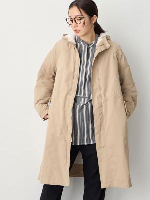 fairy（フェアリー）【あったか】【ダッカー付】フーデットママコート　マタニティ・産後服【出産後も長く使える】10592