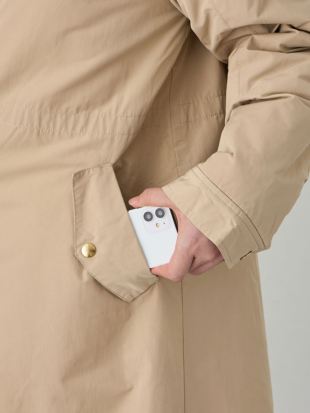 マタニティ アウター（コート）・ママコート|fairy（フェアリー）【あったか】【ダッカー付】フーデットママコート　マタニティ・産後服【出産後も長く使える】