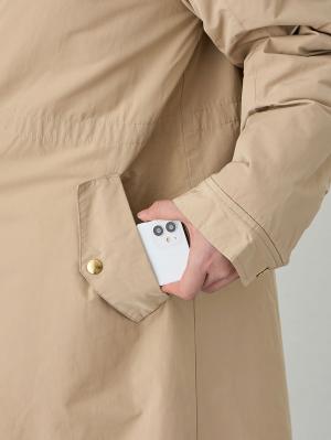 マタニティ アウター（コート）・ママコート|fairy（フェアリー）【あったか】【ダッカー付】フーデットママコート　マタニティ・産後服【出産後も長く使える】