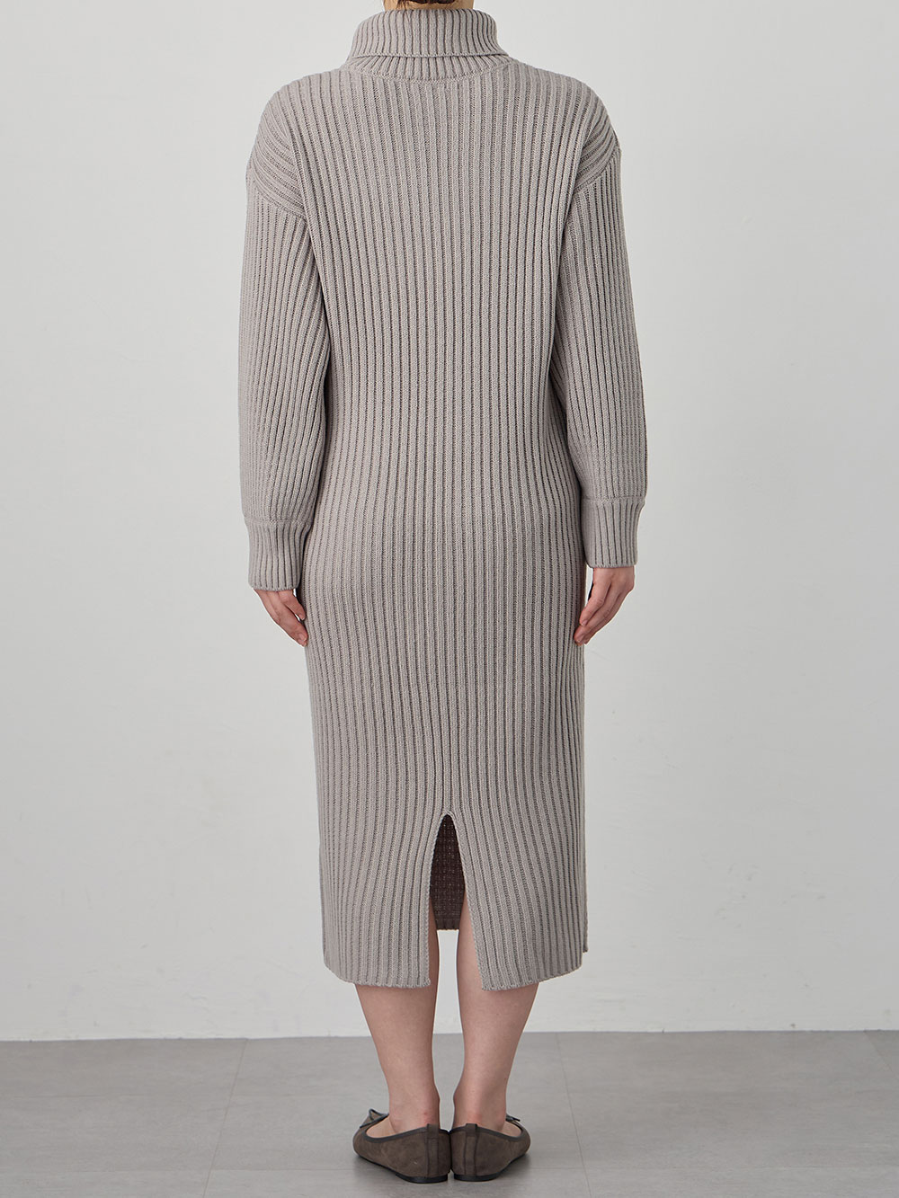 マタニティ ワンピース|Rosemadame（ローズマダム）リブ切替ニットワンピ　マタニティ・授乳服【産後まで長く使える】