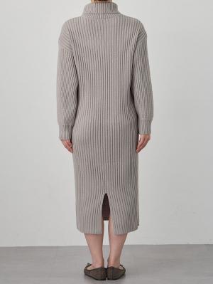 マタニティ ワンピース|Rosemadame（ローズマダム）リブ切替ニットワンピ　マタニティ・授乳服【産後まで長く使える】