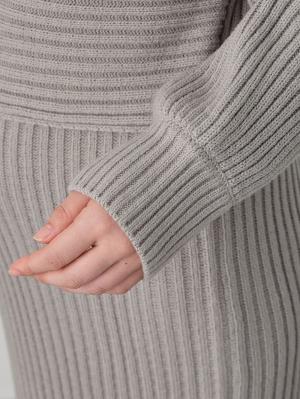 マタニティ ワンピース|Rosemadame（ローズマダム）リブ切替ニットワンピ　マタニティ・授乳服【産後まで長く使える】