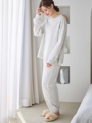 マタニティ パジャマ・ルームウェア|裏毛裏起毛マルチセットアップ　マタニティ・授乳パジャマ・ルームウェア・授乳服【出産後も長く使える】|オートミール