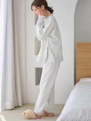 マタニティ パジャマ・ルームウェア|裏毛裏起毛マルチセットアップ　マタニティ・授乳パジャマ・ルームウェア・授乳服【出産後も長く使える】|オートミール