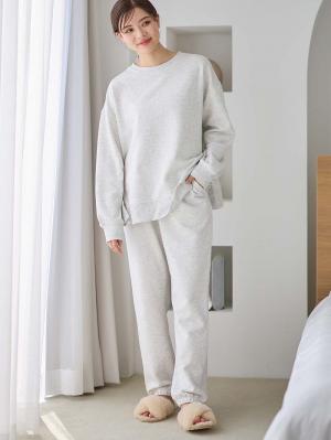 マタニティ パジャマ・ルームウェア|裏毛裏起毛マルチセットアップ　マタニティ・授乳パジャマ・ルームウェア・授乳服【出産後も長く使える】|オートミール