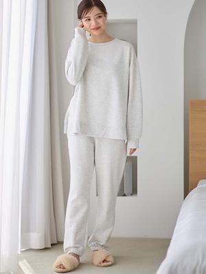 裏毛裏起毛マルチセットアップ　マタニティ・授乳パジャマ・ルームウェア・授乳服【出産後も長く使える】10595