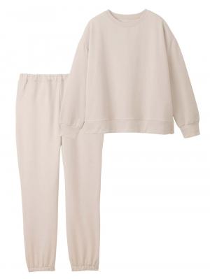 マタニティ パジャマ・ルームウェア|裏毛裏起毛マルチセットアップ　マタニティ・授乳パジャマ・ルームウェア・授乳服【出産後も長く使える】|グレージュ