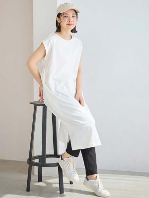 マタニティ パンツ|【選べる2丈】締め付けない綿混リブストレートレギンス【産後まで長く使える】|ブラック