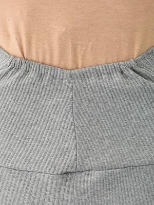 マタニティ パンツ|【選べる2丈】締め付けない綿混リブストレートレギンス【産後まで長く使える】