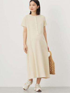 マタニティ ワンピース|【親子コーデ】ママ&ベビー退院着3点セット 出産準備 ギフト マタニティ・産後【出産後も長く使える】|アイボリー