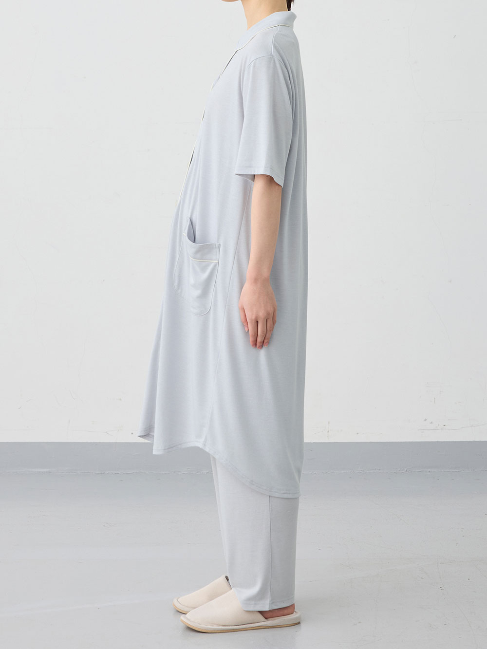 マタニティ パジャマ・ルームウェア|犬印本舗　さらっと快適半袖シャツパジャマ　マタニティ・授乳パジャマ【出産後も長く使える】