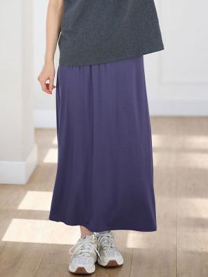 犬印本舗 シルクタッチ涼感ベリーフリーマキシスカート マタニティ・産後【出産後も長く使える】10604