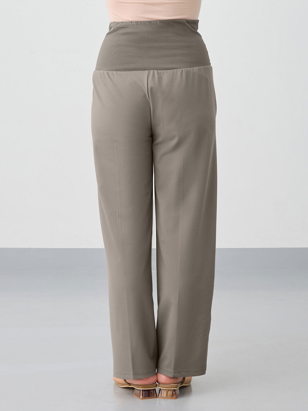 マタニティ パンツ|Rosemadame（ローズマダム）接触冷感カノコストレッチワイドテーパードパンツ　マタニティ・産後【出産後も長く使える】