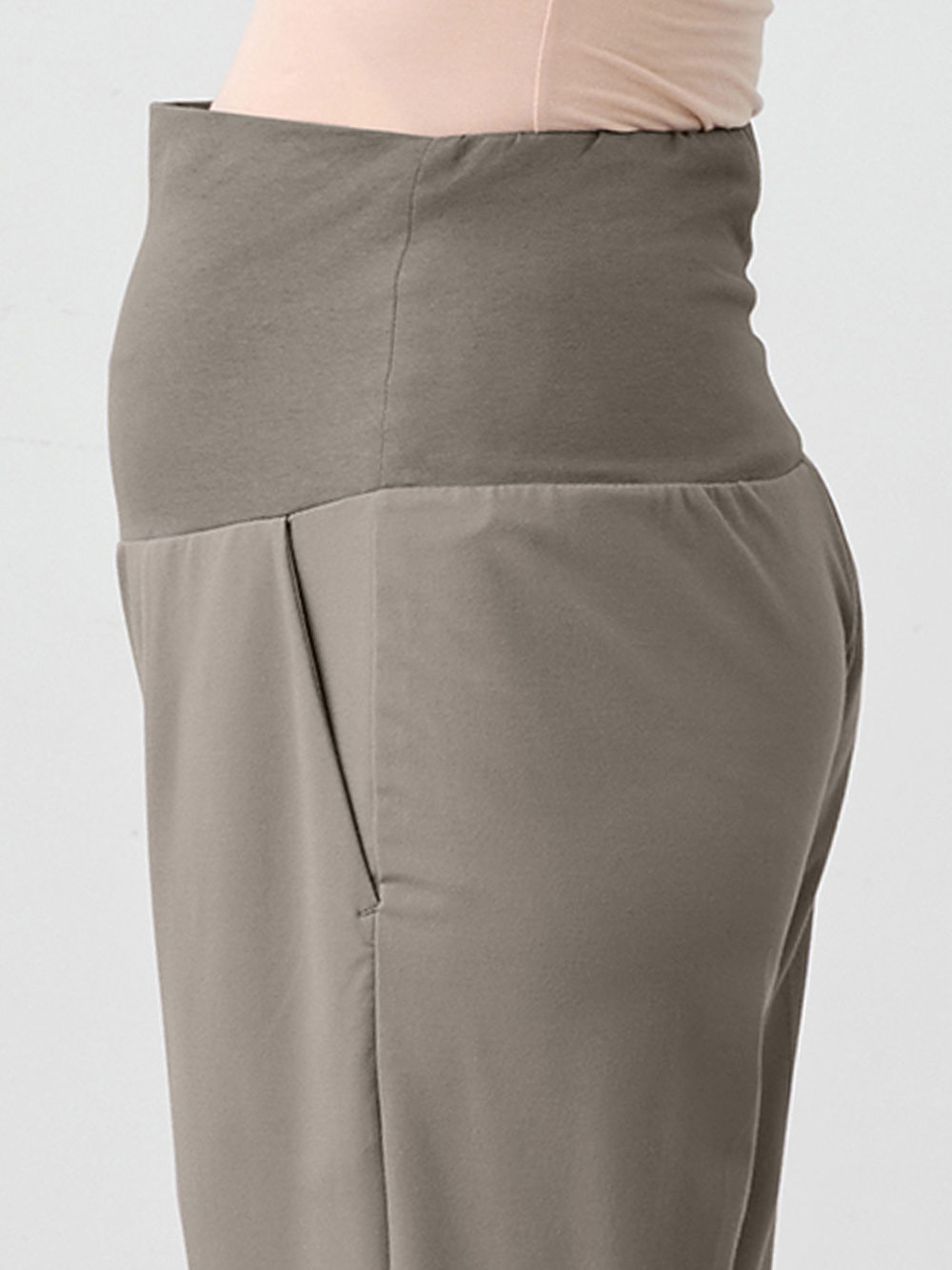 マタニティ パンツ|Rosemadame（ローズマダム）接触冷感カノコストレッチワイドテーパードパンツ　マタニティ・産後【出産後も長く使える】