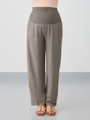 マタニティ パンツ|Rosemadame（ローズマダム）接触冷感カノコストレッチワイドテーパードパンツ　マタニティ・産後【出産後も長く使える】