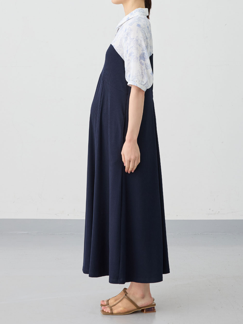 エンジェリーベ マタニティ ワンピース ベルト付きカシュクール風ワンピース マタニティ・授乳服【出産