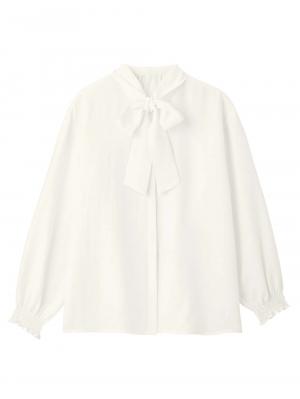 マタニティ トップス|【2WAY着用可】ボウタイ付きブラウス　マタニティ・授乳服【出産後も長く使える】|オフ