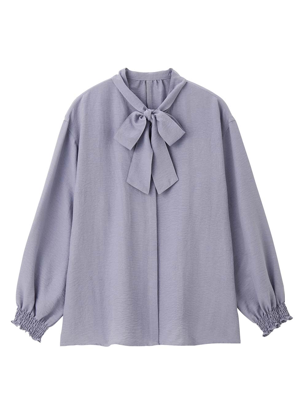 マタニティ トップス|【2WAY着用可】ボウタイ付きブラウス　マタニティ・授乳服【出産後も長く使える】|ブルー