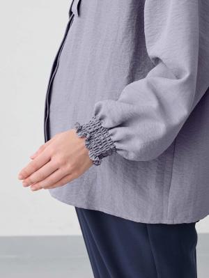 マタニティ トップス|【2WAY着用可】ボウタイ付きブラウス　マタニティ・授乳服【出産後も長く使える】