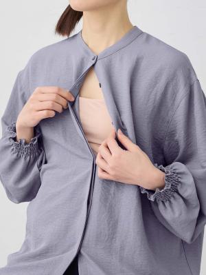 マタニティ トップス|【2WAY着用可】ボウタイ付きブラウス　マタニティ・授乳服【出産後も長く使える】