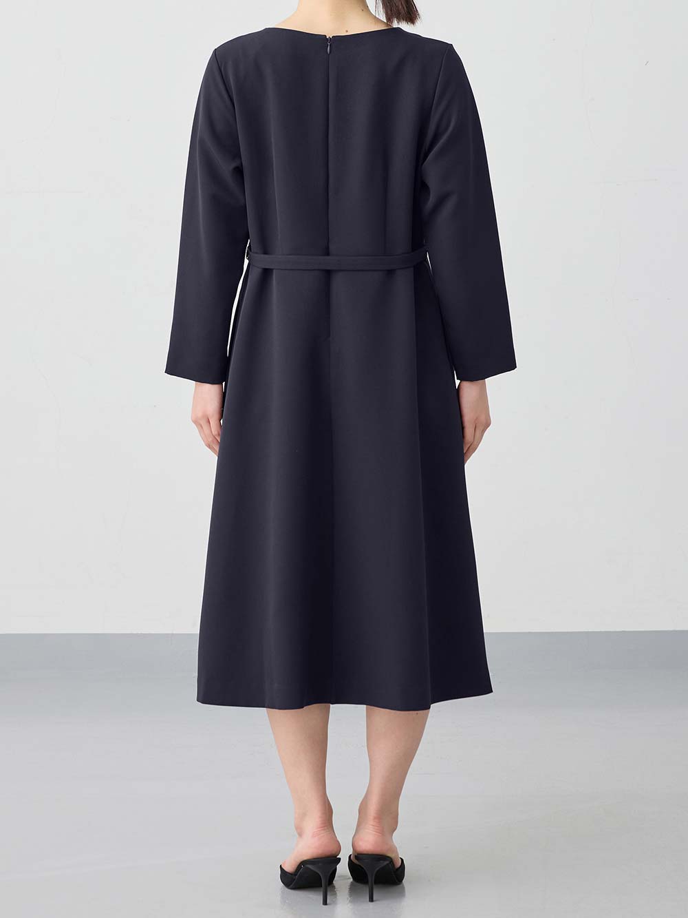 マタニティ ワンピース|ストレッチサイドタックフレアワンピース　マタニティ・授乳服【出産後も長く使える】