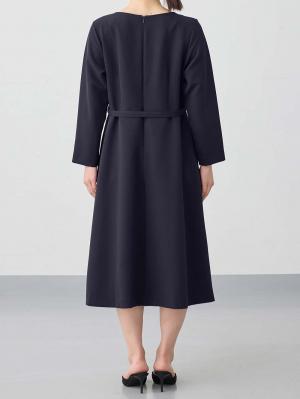 マタニティ ワンピース|ストレッチサイドタックフレアワンピース　マタニティ・授乳服【出産後も長く使える】