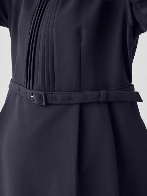 マタニティ ワンピース|ストレッチサイドタックフレアワンピース　マタニティ・授乳服【出産後も長く使える】