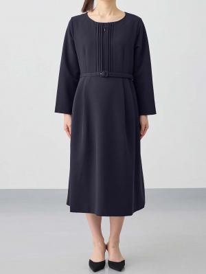 マタニティ ワンピース|ストレッチサイドタックフレアワンピース　マタニティ・授乳服【出産後も長く使える】