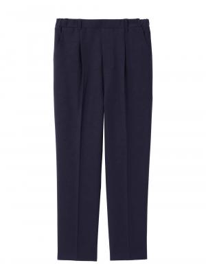 マタニティ パンツ|ストレッチストレートパンツ　マタニティ・産後【出産後も長く使える】|ネイビー