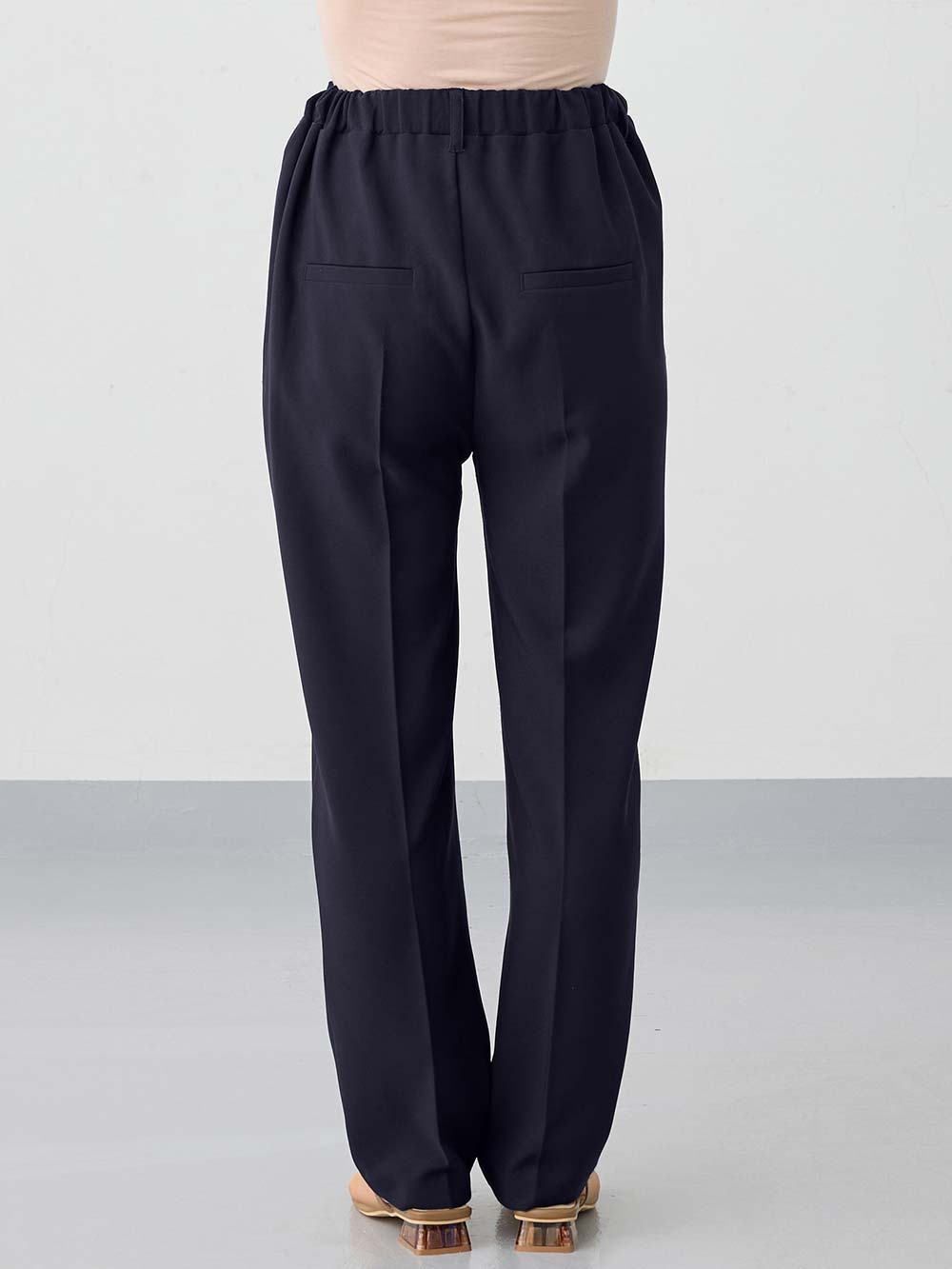 マタニティ パンツ|ストレッチストレートパンツ マタニティ・産後【出産後も長く使える】