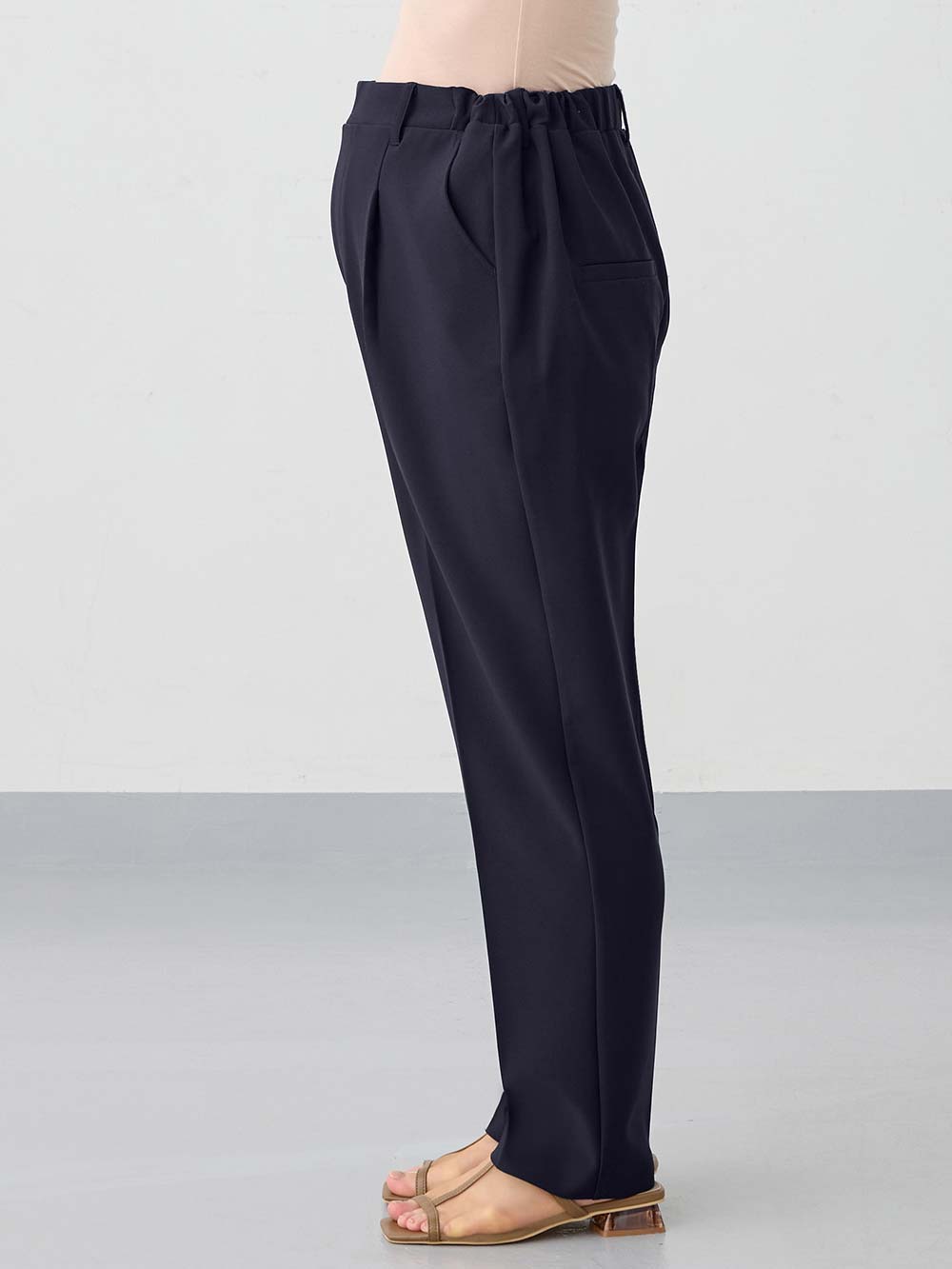 マタニティ パンツ|ストレッチストレートパンツ マタニティ・産後【出産後も長く使える】