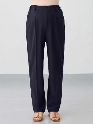 マタニティ パンツ|ストレッチストレートパンツ マタニティ・産後【出産後も長く使える】